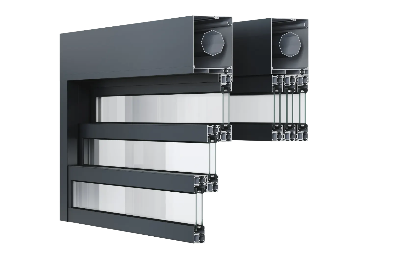 Pergola rainwater drainage system with LED lighting